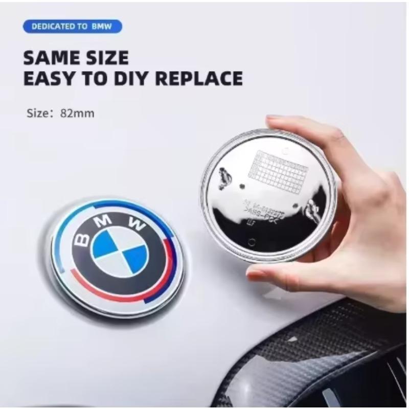 XPOV8 BMW E53 E90 E60 50th Anniversary Edition Interior Mouldings 74mm 82mm Bonnet Hood Front Rear Trunk Emblem Logo Badge Sticker