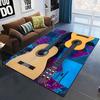 Music Guitar Piano Pattern Melody Printing Home Bedroom Living Room Study Large Carpet Dormitory Decoration Non Slip Floor Mat