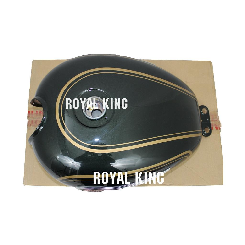 Royal Enfield Bullet 500 BS4 Forest Green Gas Petrol Fuel Tank with Badges