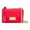 Mk Cece Gold Buckle Chain Solid Flap Commuter Leather Shoulder Bag Crossbody Women Bags Red 32T9G0EC1L683-BRIGHT-RED