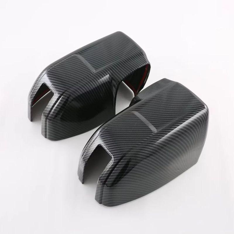 For SsangYong Torres J100   2024 ABS Carbon Fiber Black Rearview Mirror Cover Frame Trim Sticker Car Styling Accessories