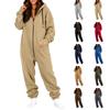 Adult- Casual Jumpsuit: Long-Sleeve Hooded Jumpsuit