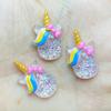 12pcs Unique Mixed Shiny Unicorn / Candy Flat Back Figurine DIY Wedding Scrapbook Decor Home Craft C01
