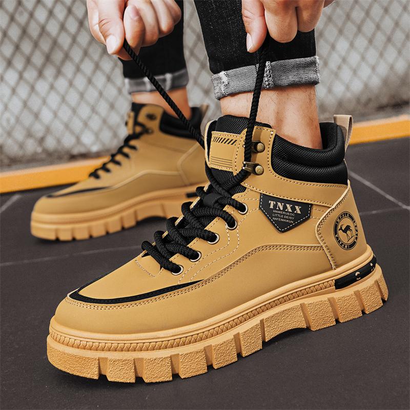 Fashion CYYTL Mens Boots Casual Shoes Cowboy Winter Combat Tactical Motorcycle Chelsea Ankle Work Outdoor Hiking Designer Luxury Leather