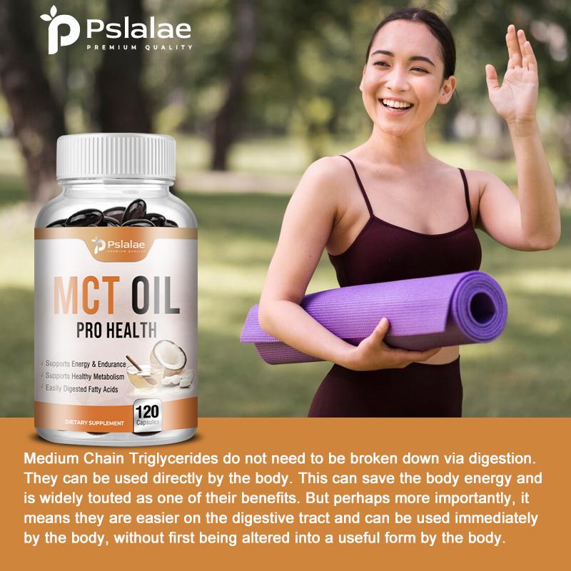 Pslalae Medium-chain Triglyceride Softgels Help Boost Energy and Endurance, Support Metabolism, and Are Easily Digestible.