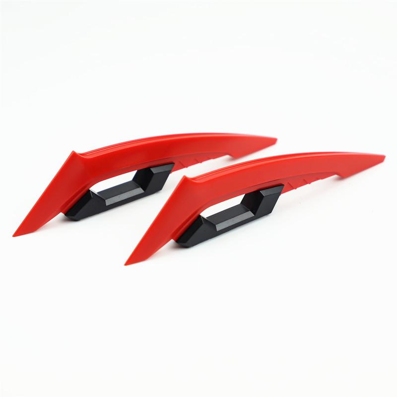 Motorcycle Front Fairing Winglets 1pair Universal Side Spoilers Dynamic Wing Sticker Motorcycle Winglet Aerodynamic красный