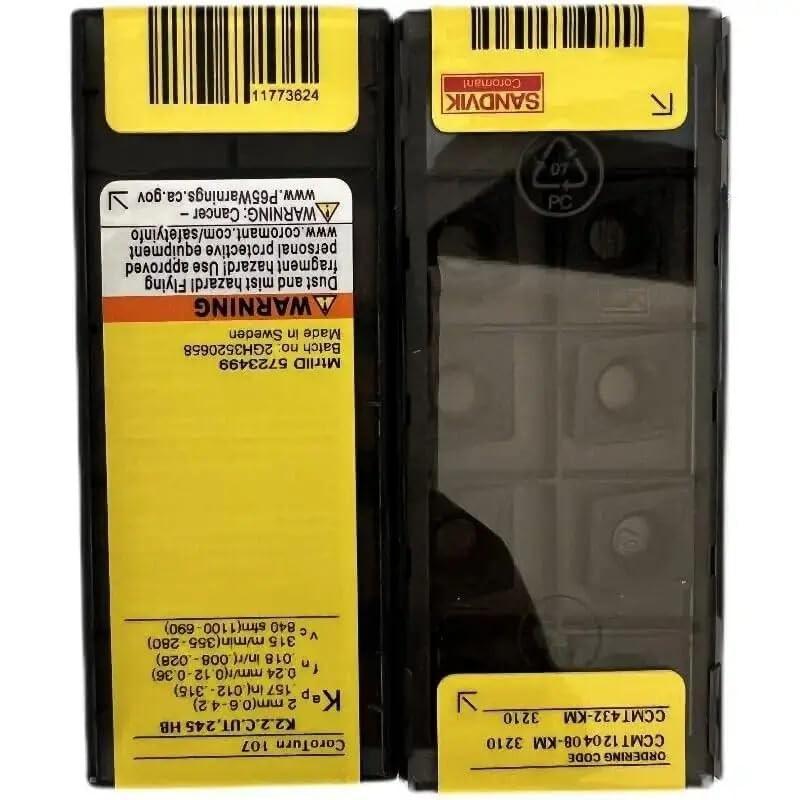 

Original Sandvik / CCMT120408-KM 3210 / CNC lathe carbide blade 10 PCS