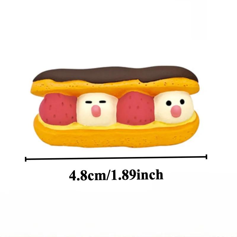 Cartoon Chocolate Bakery Series Resin Miniatures Home Accessories Kawaii Cupid Cat Figurines Japan Style for Valentine Gifts