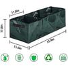 Set aus 2 Hochbeeten - 4 unterteilte Gitter Quadratisches Hochbeet Stofftasche