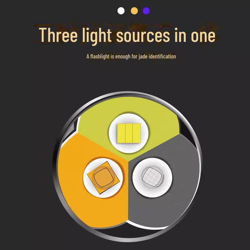 Magic Fish Jade Flashlight: Ultra-Bright, Professional 365nm UV Light for Jewelry and Jade Identification