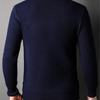 Men Fall Winter Sweater Round Neck Long Sleeve Knitted Soft Warm Slim Fit Business Elastic Solid Color Anti-shrink Men Casual Sweater