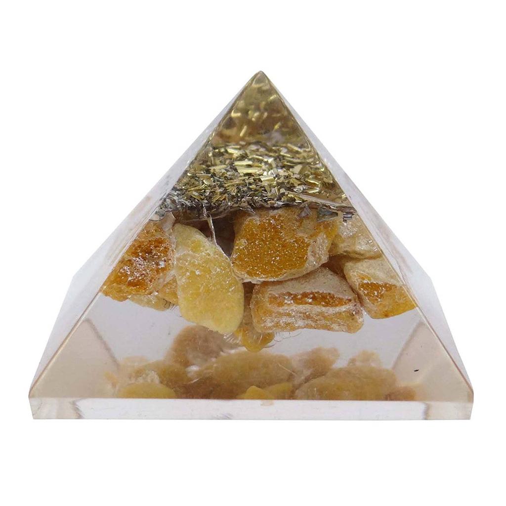 Harmonize Aventurine Orgone Pyramid Energy Generator Reiki Healing Crystal