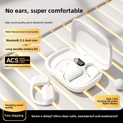 The New OWS Bluetooth Earphones Are Earless Bone-conduction Noise-cancelling Running Earphones