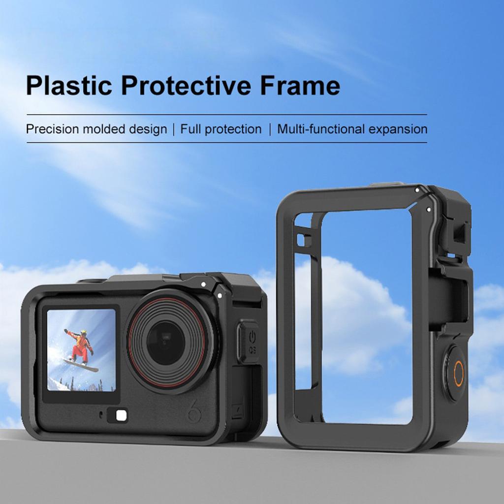 Quick Release Protective Cage for Action 6 Camera Frame with Cold Shoe Mount for Accessories Durability Construction