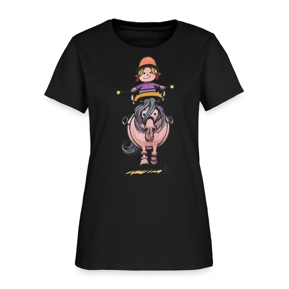 Thelwell Rider Balancing On Cute Horse Women s T-Shirt Unisex T-Shirt S
