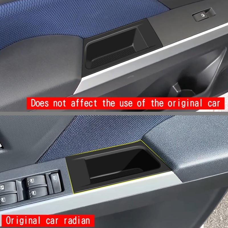 For TOYOTA ROOMY 2024 Silicone Front Door Sides Storage Boxes Front Water Cup Holder Cover Interior Accessories