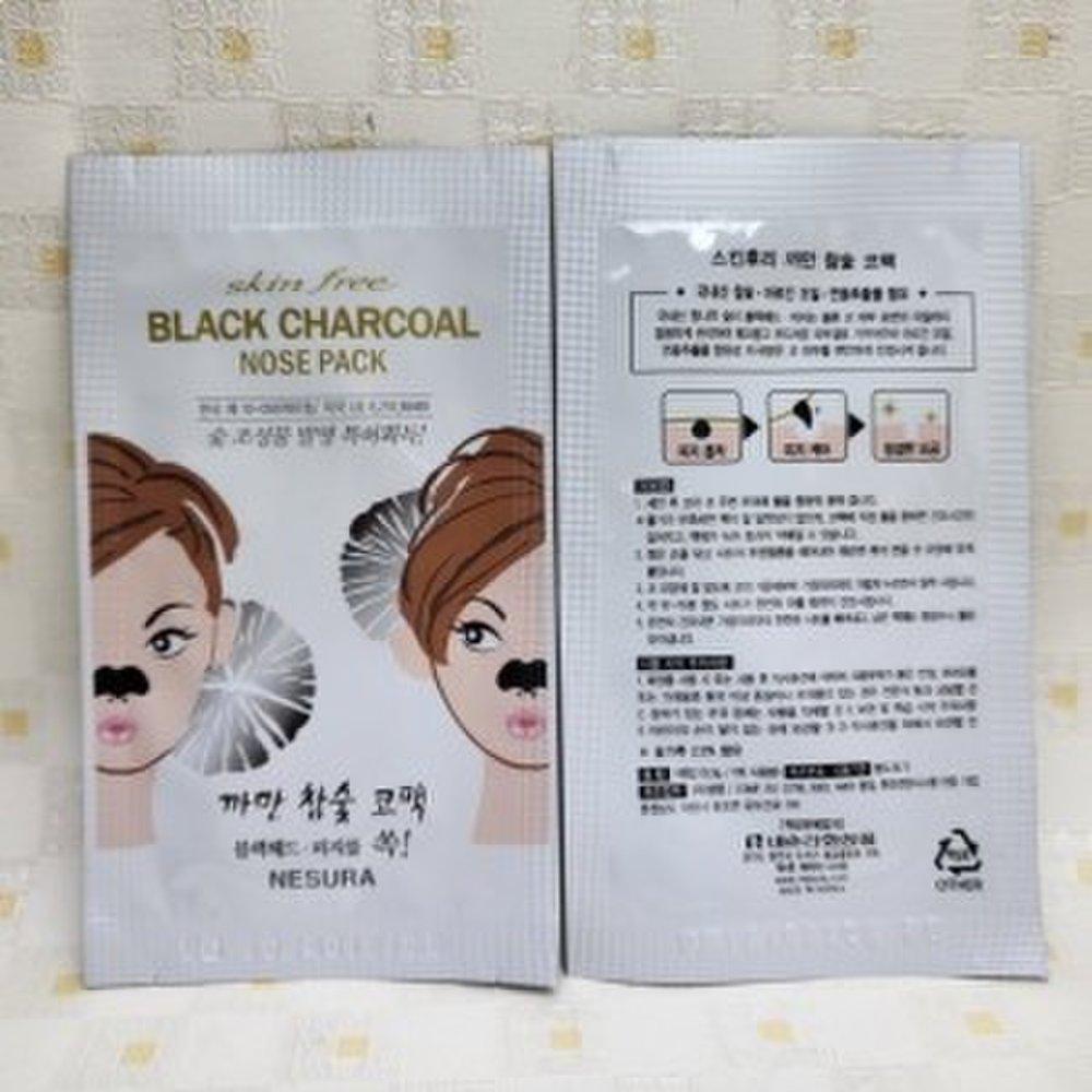 

Полоски для носа Nesura Skin Free Black Charcoal 1 шт. Уголь Уголь Полоски для носа