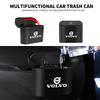 Car Square Pressing Type Hanging Trash Can For Rdesign Polestar AWD V50 S60 XC60 S40 XC40 XC90 V60 S80 S90 V90 V70 T6 T8