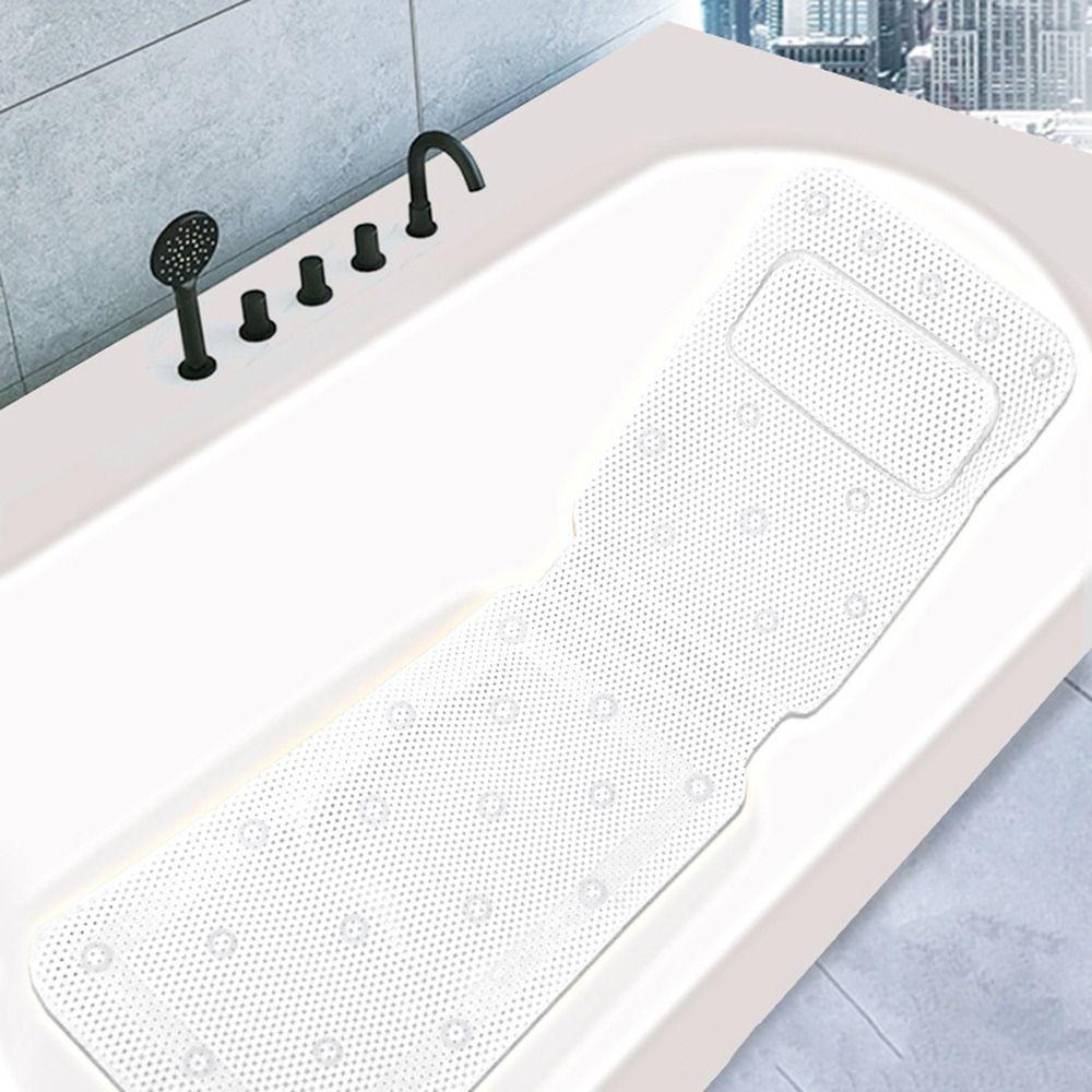 3D Air Mesh PVC Foam Bath Mat Quick Drying Bath Pillow Easy To Clean Non-Slip Bathtub Mat Women