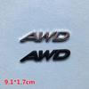 3D kovové logo 2.0 2.5 AWD Písmena Znak na kufr auta Odznak Samolepka 2.5 AWD Samolepka Příslušenství