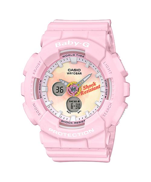 

Casio Baby-G Women s Resin 100M Water Resistant Analog Shock Resistant Quartz Watch BA-120TG-4A красный