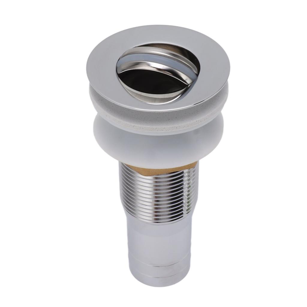 Bathroom Sink Drain Stainless Steel Polished Electroplated Flip Top Anti Blocking Short Vanity