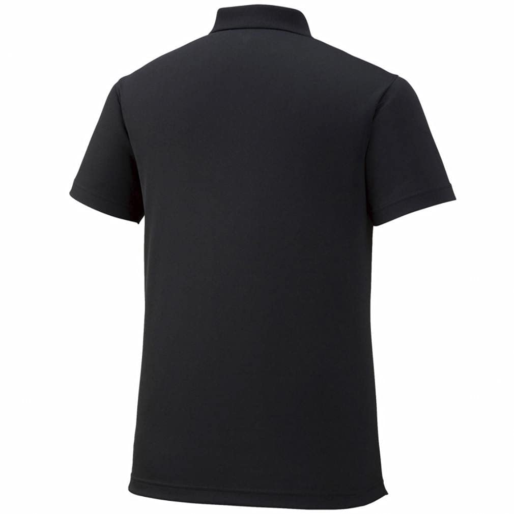 Mizuno Training Polo Size 2XL To Japanese Size N-XT Shirt, Moisture-Wicking, Quick-Drying, 32MA9670, Black, Japan, (equivalent 2L)