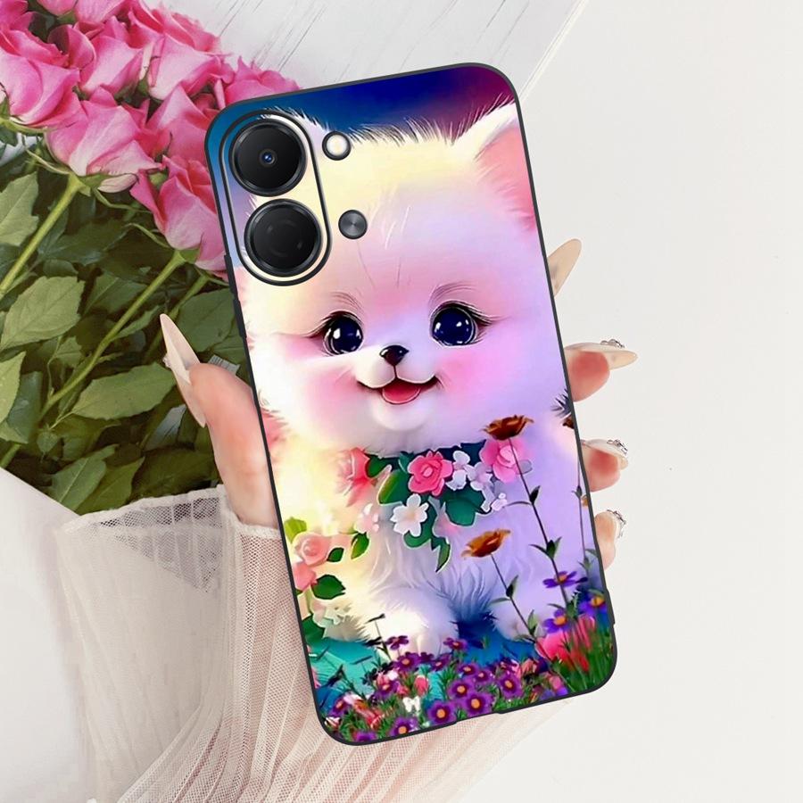 For Tecno Spark Go 3 5G Case Cute Cat Painted Capa for Tecno Spark GO3 KN3 Pop 20 Soft Silicone Bumber Shell for Sparkgo 3 Funda