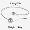 1pcs Wrist Bangles For Women Men Accessories Stainless Steel Jewelry No Fade Twist Beads Double Layered Open Bracelets Bangle