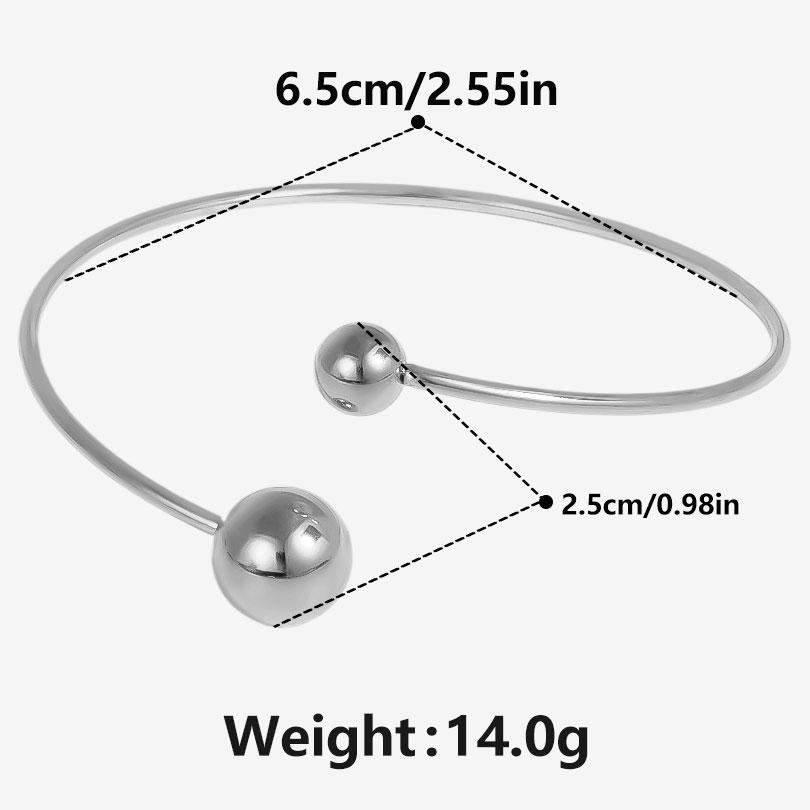 1pcs Wrist Bangles For Women Men Accessories Stainless Steel Jewelry No Fade Twist Beads Double Layered Open Bracelets Bangle