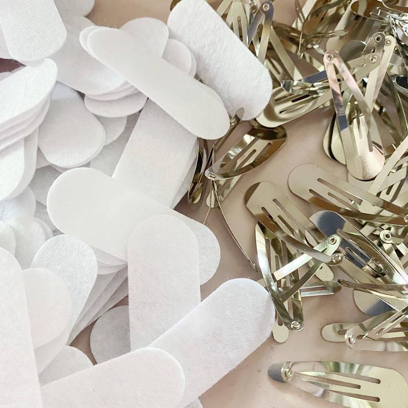 

Non-Woven DIY Material: Square, Teardrop, and Oval Clip Jewelry Accessories