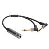 6.35 mm TRS Stereo to Dual 6.35mm TS Mono Y-Splitter Insert Cable 6.5mm Female to Male Audio Breakout Cable for Speaker MixerGood product