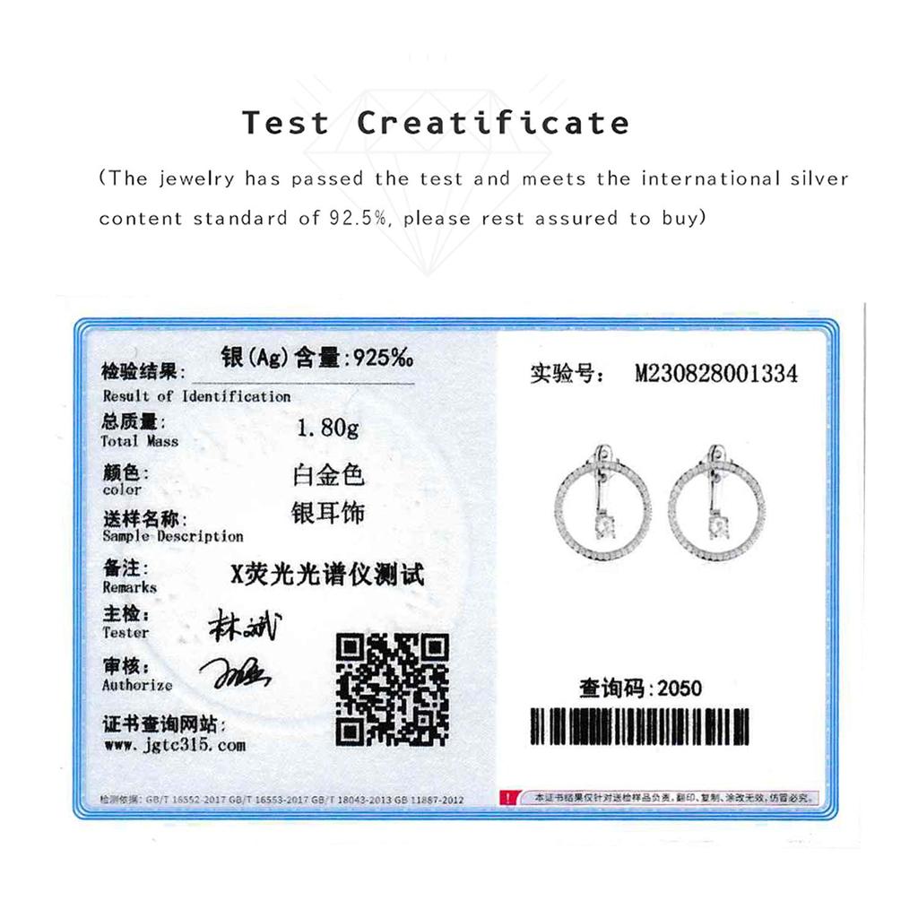 ANDYWEN 925 Sterling Silver Two Way Circle Round Zircon Pave Piercing Pendientes Luxury Stud Earring Luxury Fine Jewelry