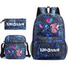 Three-Piece School Bag, Backpack, Male And Female Students Backpack, Cute Large-Capacity Outdoor Backpack.