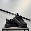 Casual shoes new lightweight lace-up low-top shoes trendy platform shoes old black board shoes bc