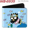 Sanrio Bad Badtz-Maru Short Wallet PU Leather Bifold Cartoon Coin Purse