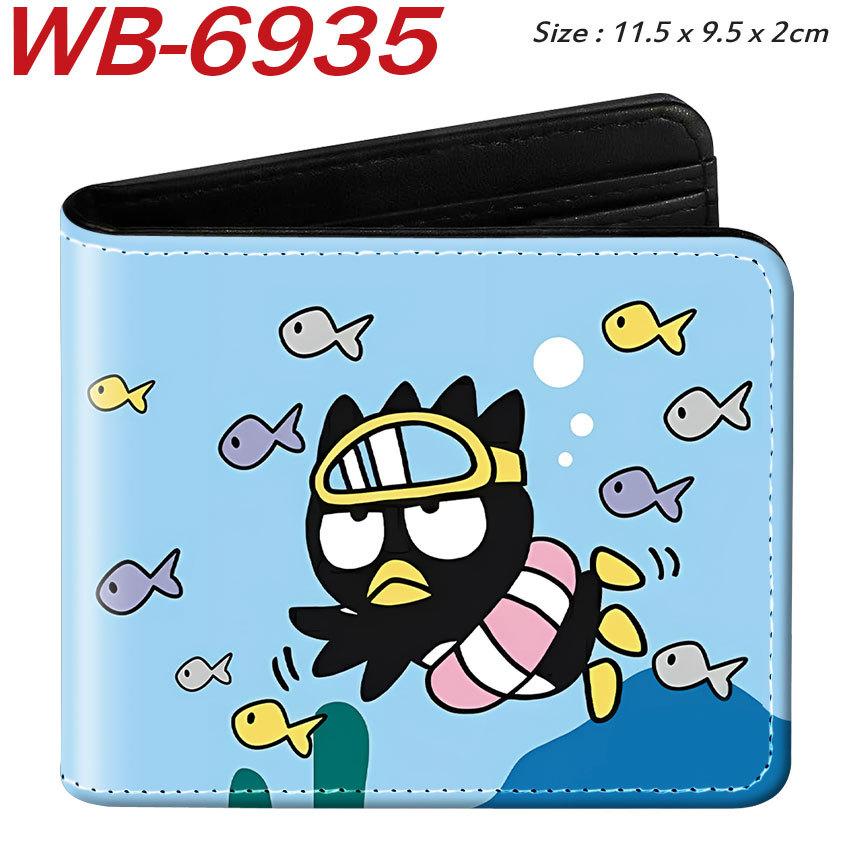 Sanrio Bad Badtz-Maru Short Wallet PU Leather Bifold Cartoon Coin Purse