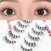 Lashie - Set of 5 Pairs: Natural Criscross Clear Band False Eyelashes
