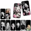 Funda Coque Cover for Samsung Galaxy S25 S23 S22 S24 FE Ultra S10 Plus A05 A06 A15 A16 A26 A35 S10E Case M-Marilyns M-Monroes