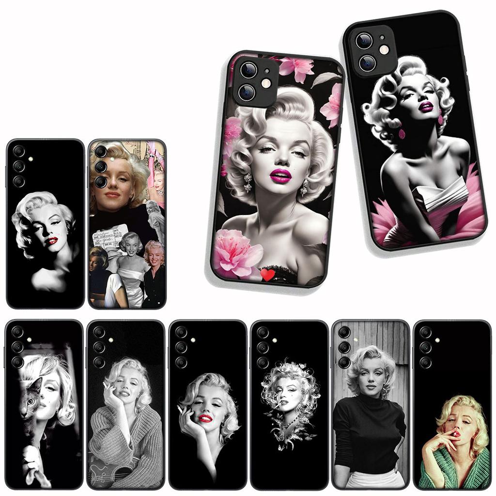 Funda Coque Cover for Samsung Galaxy S25 S23 S22 S24 FE Ultra S10 Plus A05 A06 A15 A16 A26 A35 S10E Case M-Marilyns M-Monroes