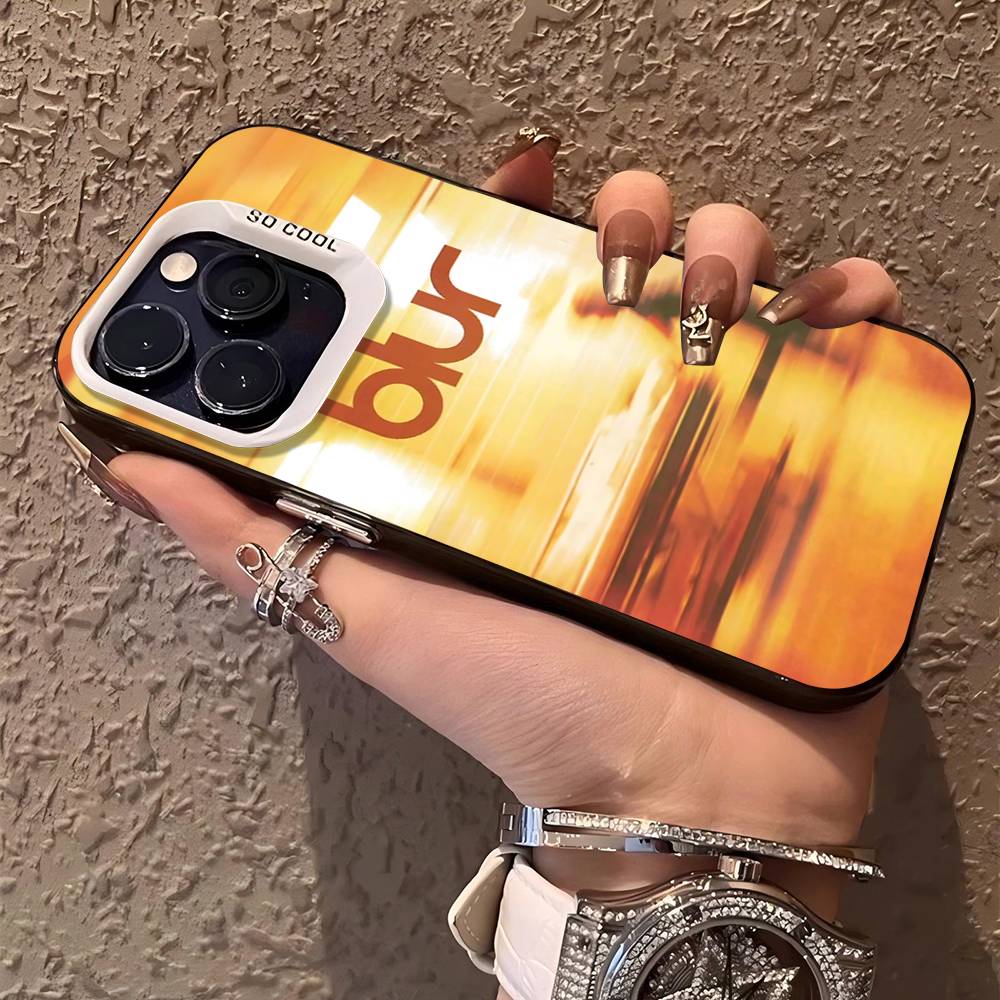 Band Musik Rapper B-Blur Vintage Phone Case For IPhone 17 16 15 14 11 12 13 Pro Max Pro Plus Colored Silver Cover