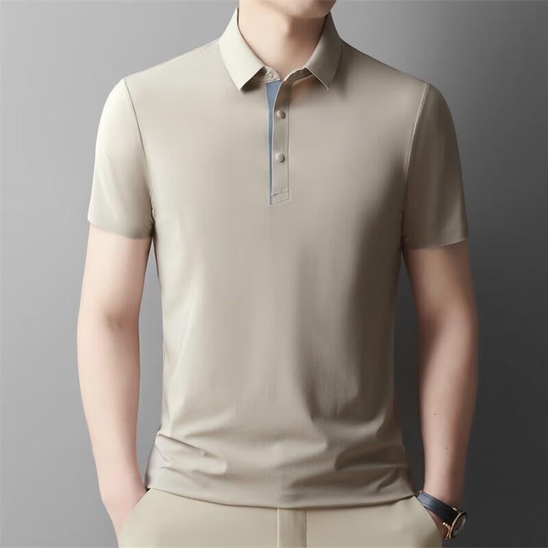JIAOXIU Men's Casual Quick-Dry Lapel T-Shirt