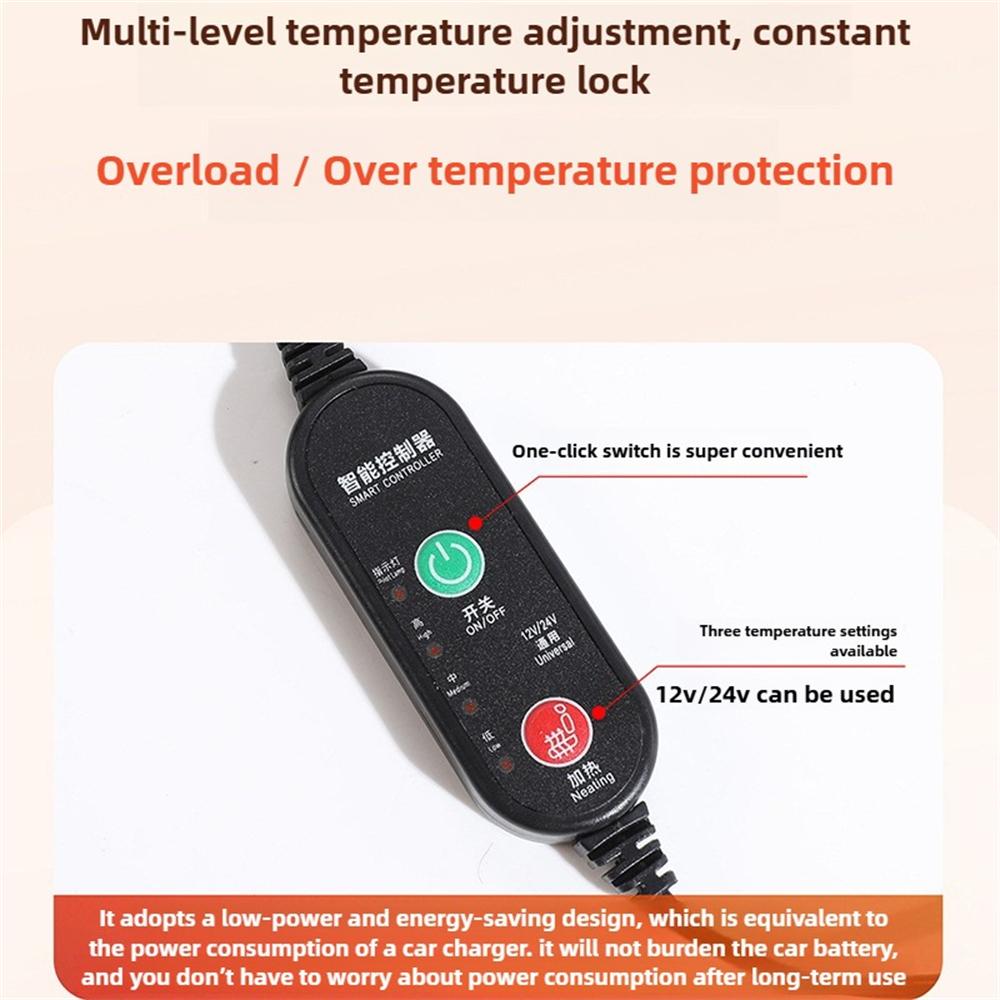 Car Seat Heating 12V Car Seat Cushion Heated Car Seats Protective Cover Winter Seat Heater