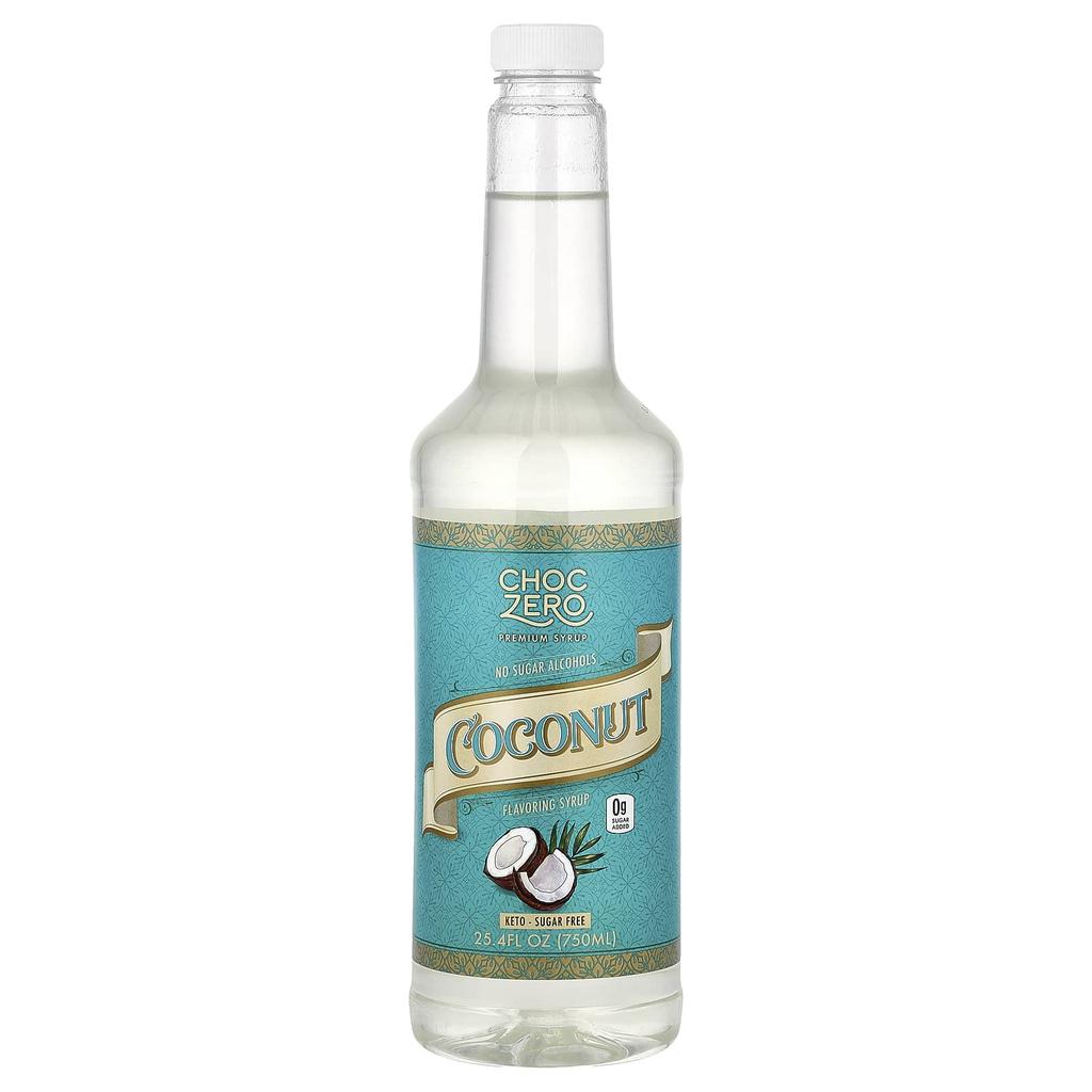ChocZero, Premium Syrup, Coconut, Sugar-Free, 750ml (25.4 fl oz)