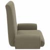 Adjustable Floor Chair Khaki Coarse Velvet