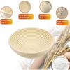 Proofing basket round,  25 cm, height 8.5 cm Proofing basket set made of natural rattan Proofing Ba