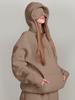 Felpa a tinta unita oversize Autunno Inverno Streetwear Uomo Donna Pullover
