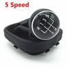 5/6 Speed Gaiter Boot Cover Gear Shift Knob For VW Touran Caddy MK2 2003 2004 2005 2006 2007 2008 2009 2011 2012 2013 2014 2015