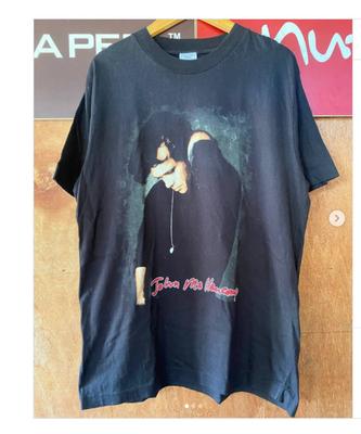 John Mellencamp VTG Black Cotton All Sizes Tee For Men and Women VA762