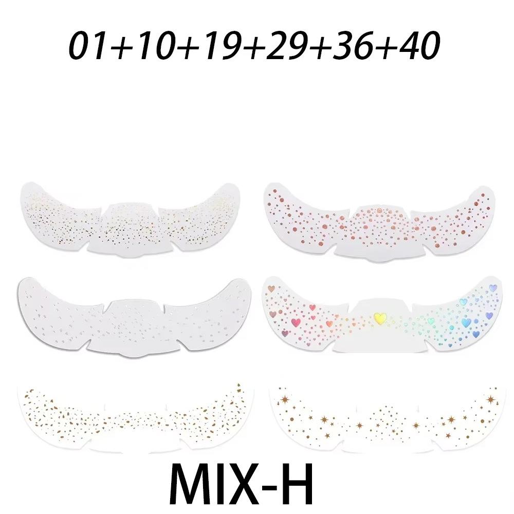Freckles Face Tattoo Stickers Hot Laser Star Dots Flash Makeup Face Stickers Simulation Natural 6 Pack
